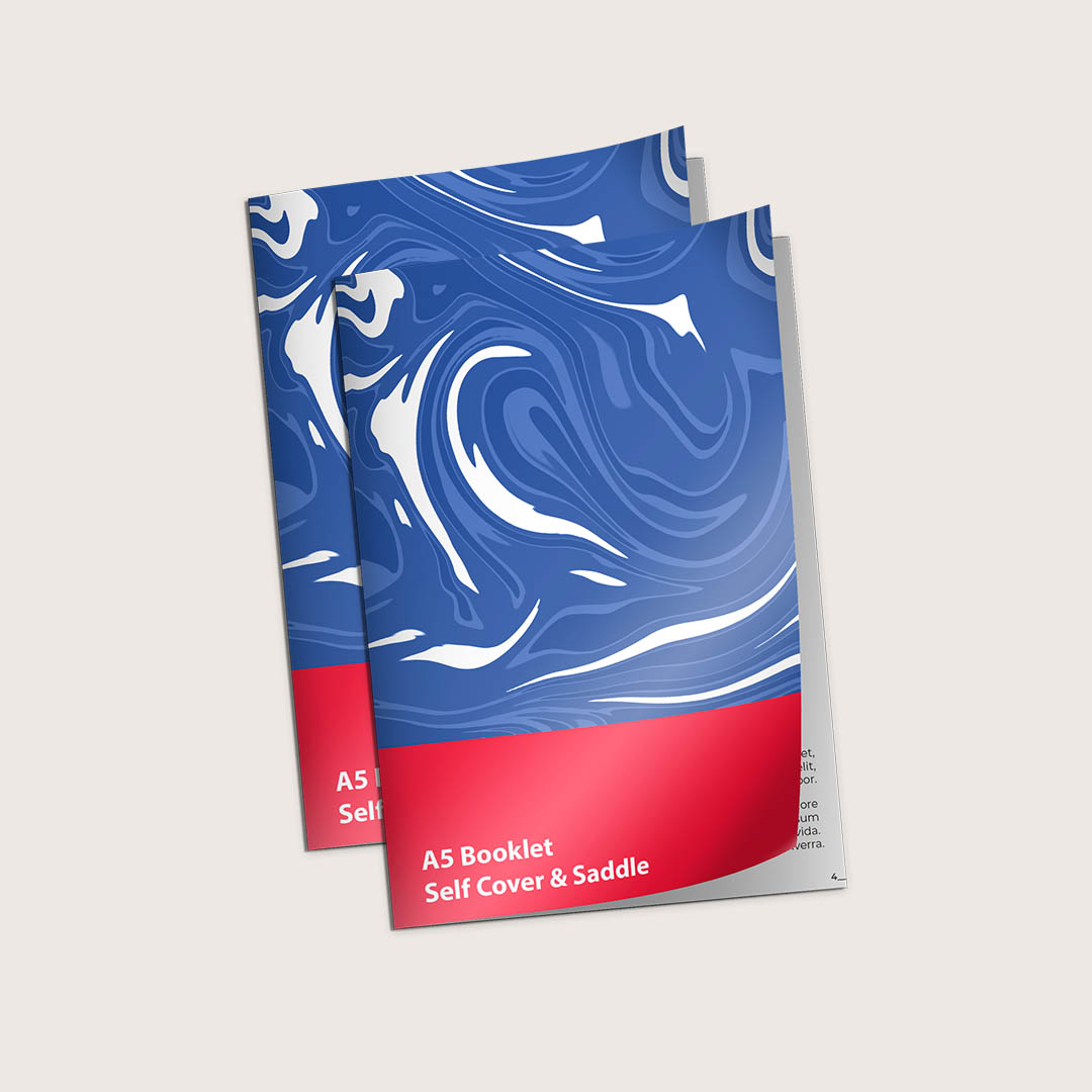 A5 Saddle Stitch Booklet (Self Cover)